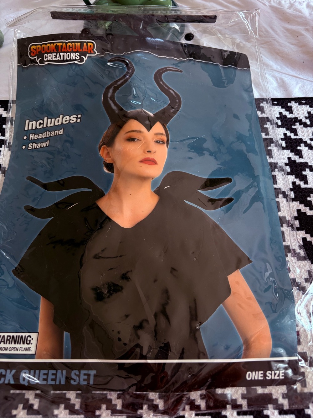 Spooktacular Creations Black Horned Queen women Costume Set